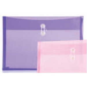 Purple Poly Envelope w/Button String Closure (14" x 10 ¼" x 1 1/8")