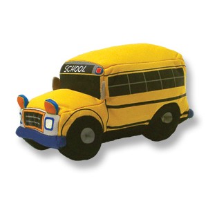 Custom Plush School Bus w/ Printed Details