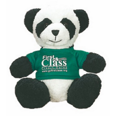 10" Emerson Panda Bear Stuffed Animal w/ T-shirt (10")