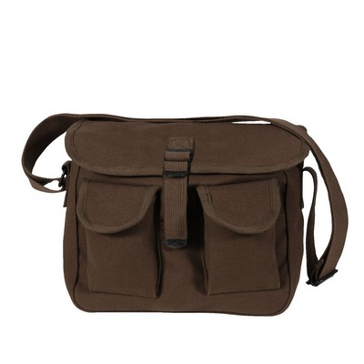 Brown Canvas Ammo Shoulder Bag