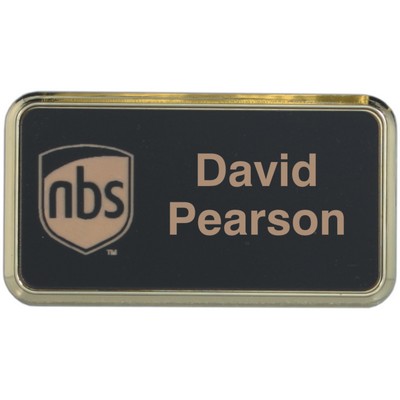 Name Badge in Gold Badge Frame