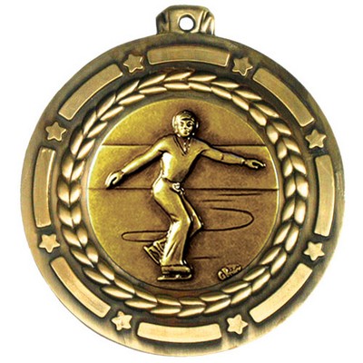 Stock Star Struck Medal (Male Figure Skating) 3 1/2"