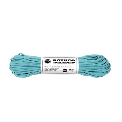 100' Turquoise 550 Lb. Type III Commercial Paracord