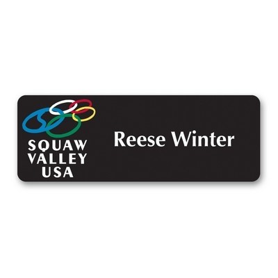 Name Badge w/Personalization (1.25"x3.5") Rectangle