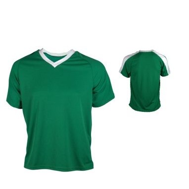 Youth Cool Mesh Soccer Jersey Shirt w/ Contrasting Sleeve Panel