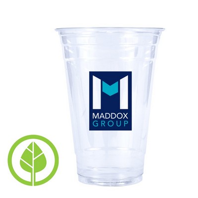 20 Oz. Eco-Friendly Clear PLA Plastic Cold Cup