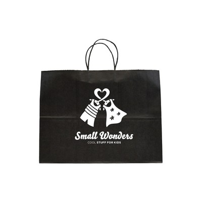 Solid Tint on Kraft Black Bag (16"x6"x12")