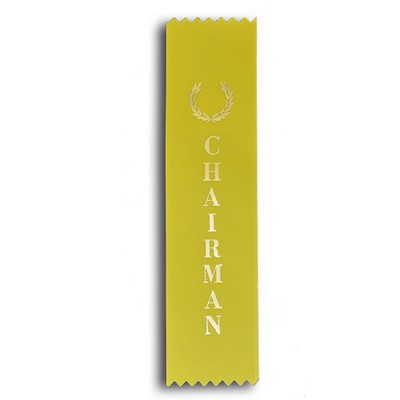 Chairman Standard Stock Ribbon w/ Pinked Ends (2"x8")