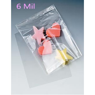 6 Mil Lay Flat Polyethylene Bag (6"x6")