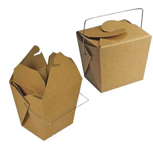 Matte Kraft Paper Take Out Box (4"x3 1/2"x4")