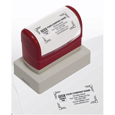 Large Pre-Inked Name & Address Stamp