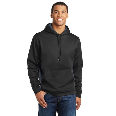 Sport-Tek® Men's Sport-Wick® CamoHex Fleece Colorblock Hooded Pullover