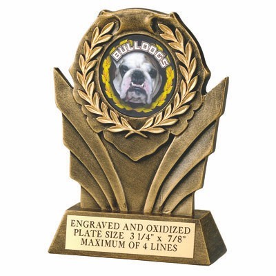 6" Large Wreath Trophy Takes 2" Insert