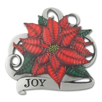 3D Gallery Print Collection Full Size Poinsettia Ornament (Joy)