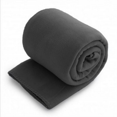 Fleece Throw Blanket - Charcoal Gray (50"x60")