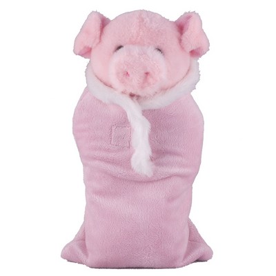 Soft Plush Pig in Baby Sleep Bag Stuffed Animal