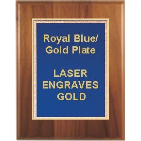 Cherry Plaque 6" x 8" - Blue/Gold 4" x 6" Florentine Plate