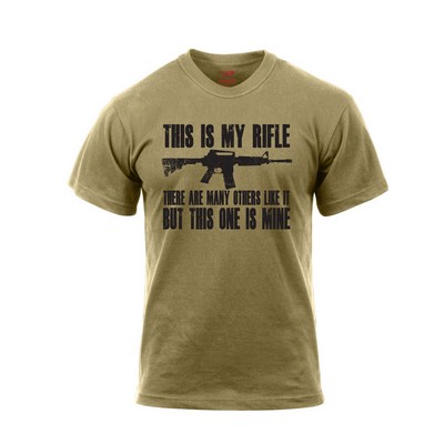 Coyote Brown "This is My Rifle" T-Shirts (2XL)