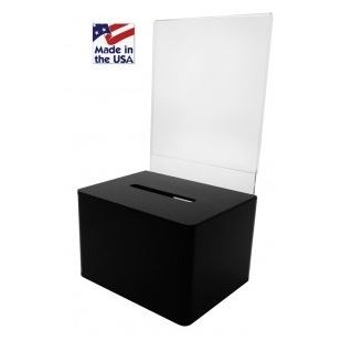 Black Ballot Box (5"x4"x4")