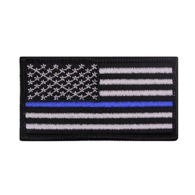 Thin Blue Line U.S. Flag Patch