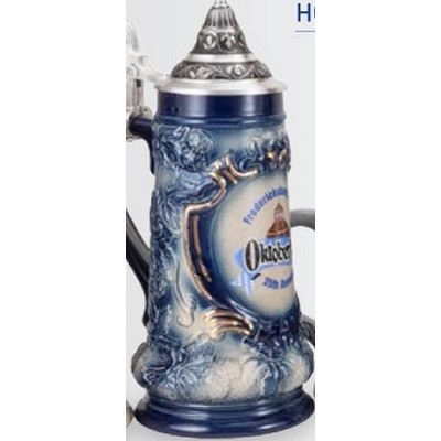 Blue Oktoberfest Beer Stein Mug