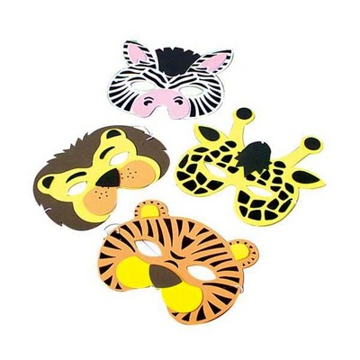 Zoo Animal Foam Masks - Assorted (Case of 8)