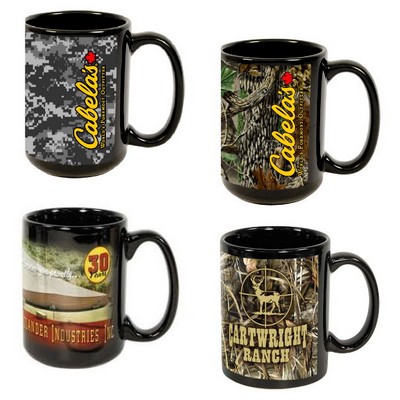 15oz Black Sublimation Mug