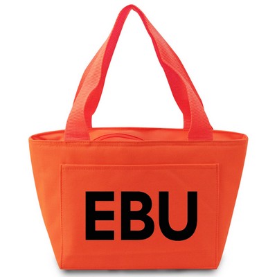 Sporty Cooler Tote--Safety Neon Orange (1-Color Imprint)