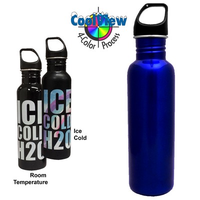 26 Oz. Stainless Excursion Bottle with Color Change Full Color!