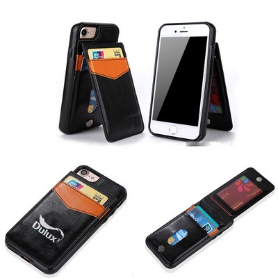 PU Card Holder Phone Case w/Phone Standing