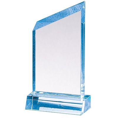 Sapphire Wedge Acrylic Award 6 1/4"H