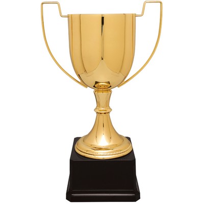 Golden Crown Metal Trophy Cup 13"H