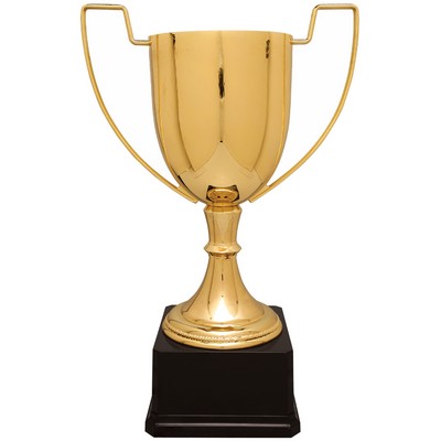 Golden Crown Metal Trophy Cup 15 1/4"H