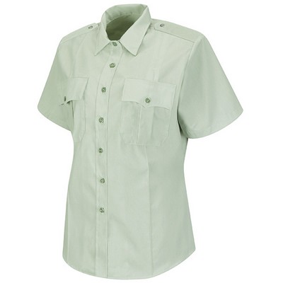 Horace Small - New Dimension Stretch Poplin Short Sleeve Light Green Shirt