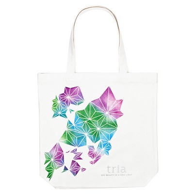 Custom 10 oz White Cotton Canvas Tote Bag 15"x15"x4"