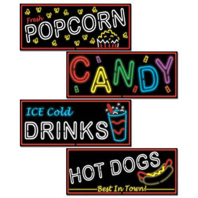 Neon Food Sign Cutouts