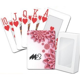 Poker Playing Card w/Custom Image with Large Print