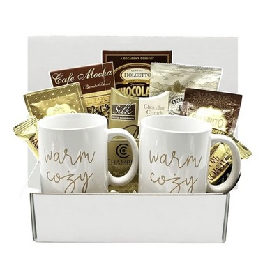 Cocoa, Cookies and Branded Mugs Gift Box