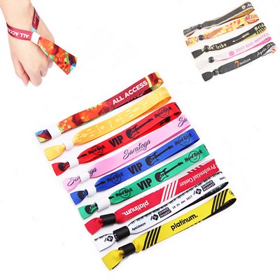 Polyester Woven Fabric Wristband