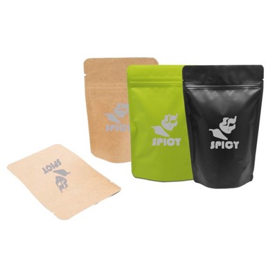 Paper Stand Up Pouch w/Zipper Seal, 1C2S (5.12"x8.27"x3.15")