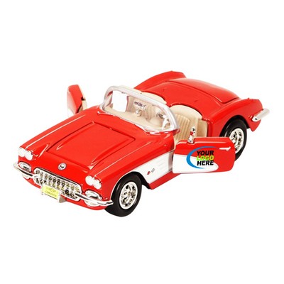 7"x2-1/2"x3" 1959 Chevy® Corvette Die Cast Car with Full Color Graphics (u)