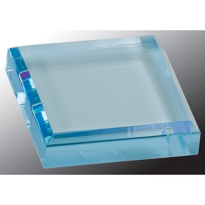 Blue Acrylic Paperweight