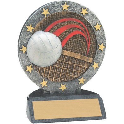 4 1/2" Volleyball All Star Resin