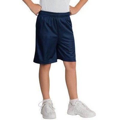 Sport-Tek® Youth PosiCharge® Classic Mesh Shorts w/7" Inseam