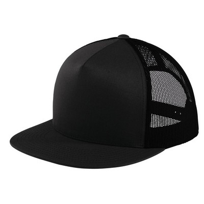 Sport-Tek® Yupoong® 5-Panel Classic Trucker Mesh Back Cap