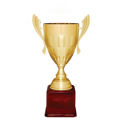 Golden Pattern Metal Trophy Cup 24 3/4"H