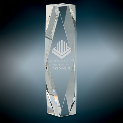 Medium Crystal Facet Tower Award