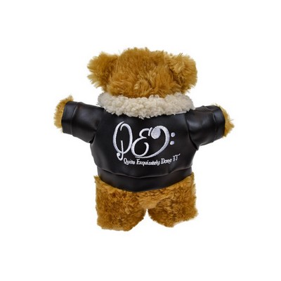 8.5" Standing Bailee Bear w/Embroidered Pilot Jacket