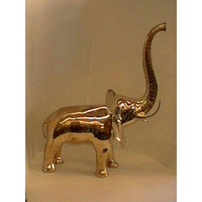 25" Solid Brass Jumbo Elephant King of Kings