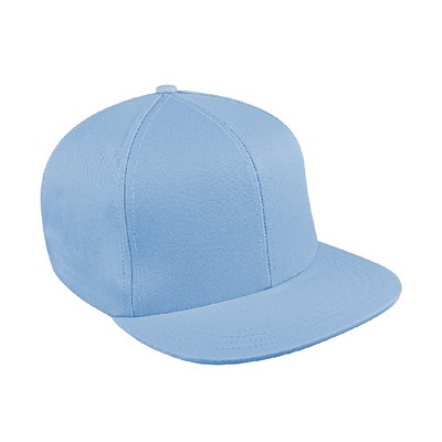 USA Made Solid Color Twill Snapback w/Flat Brim